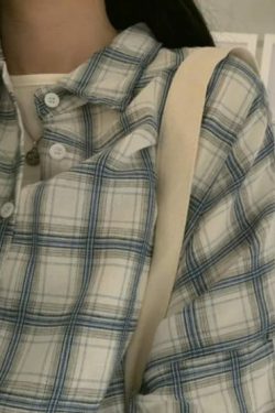 Alina Women Plaid Shirt - Y2K Summer Grunge, 90S Retro, Pastel Goth, Y2K Club & Party Out