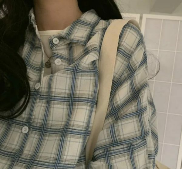 Alina Women Plaid Shirt - Y2K Summer Grunge, 90S Retro, Pastel Goth, Y2K Club & Party Out Alina Women Plaid Shirt - Y2K Summer Grunge, 90S Retro, Pastel Goth, Y2K Club & Party Out