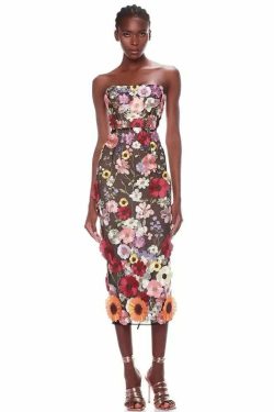 Amali Midi Dress - Y2K Summer Grunge Outfit, 90S Fashion, Retro Style, Pastel Goth Vibes