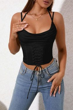 Amber Crop Top - Y2K Summer, 90S Grunge, Retro Style, Y2K Party, Y2K Club, Y2