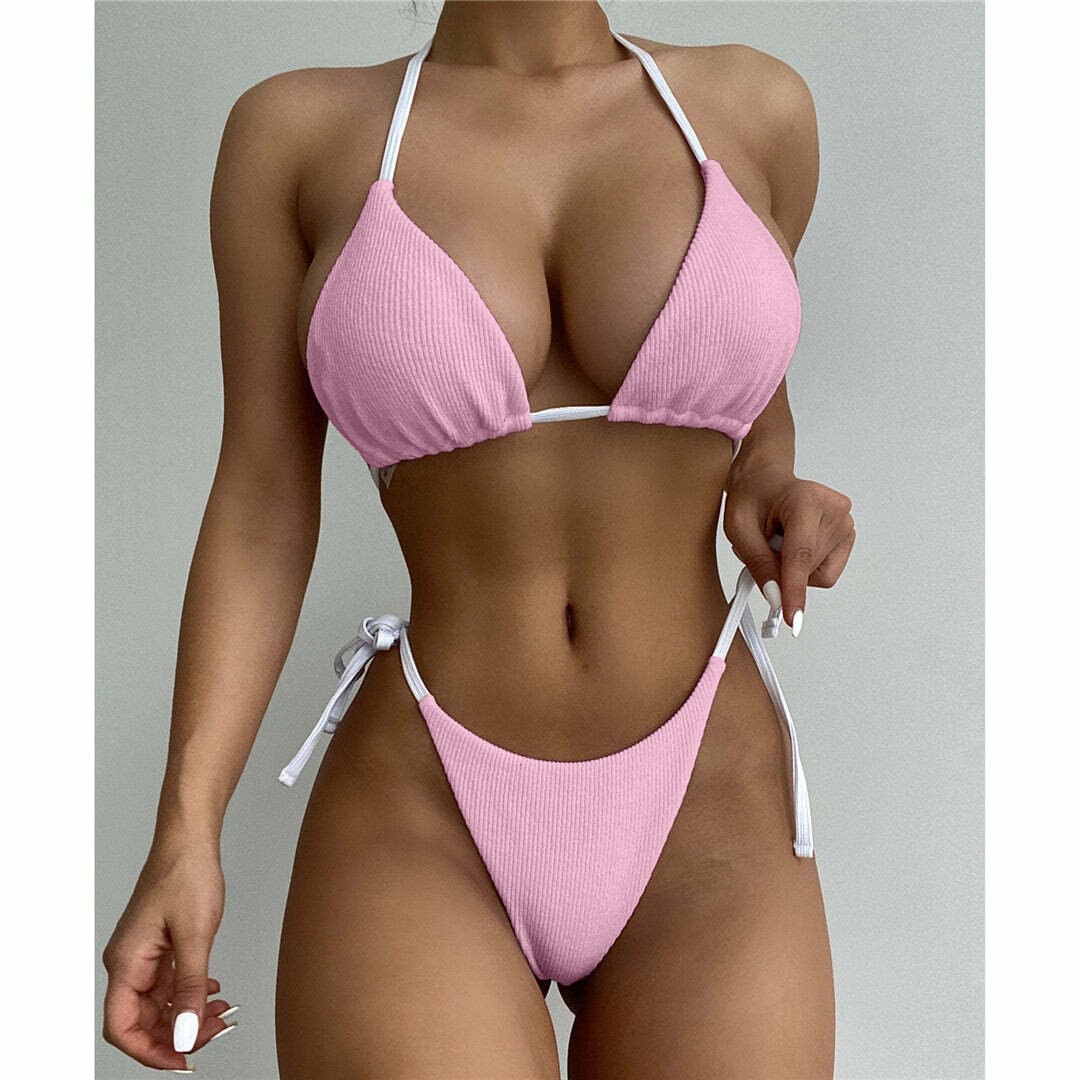 Amelia Bikini: Y2K Summer Outfit, 90S Grunge Fashion, Retro Y2K Beachwear, Pastel Goth Amelia Bikini: Y2K Summer Outfit, 90S Grunge Fashion, Retro Y2K Beachwear, Pastel Goth