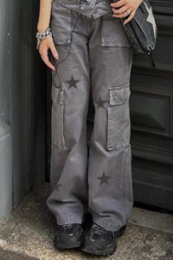 Amelia Denim Baggy Jeans - Y2K Summer Grunge, 90S Retro, Hip Hop Fashion, Y2K Club Outfits