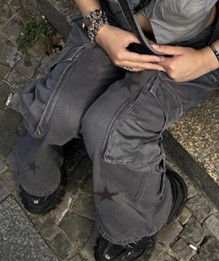 Amelia Denim Baggy Jeans - Y2K Summer Grunge, 90S Retro, Hip Hop Fashion, Y2K Club Outfits Amelia Denim Baggy Jeans - Y2K Summer Grunge, 90S Retro, Hip Hop Fashion, Y2K Club Outfits