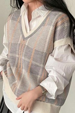 Amelia Knitted Vest - Y2K Summer Grunge, 90S Retro Style, Y2K Club & Party Outfits