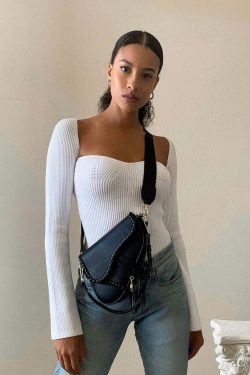 Amelie Knitted Top - Y2K Summer Grunge, 90S Fashion, Retro Style, Y2K Party & Club Out