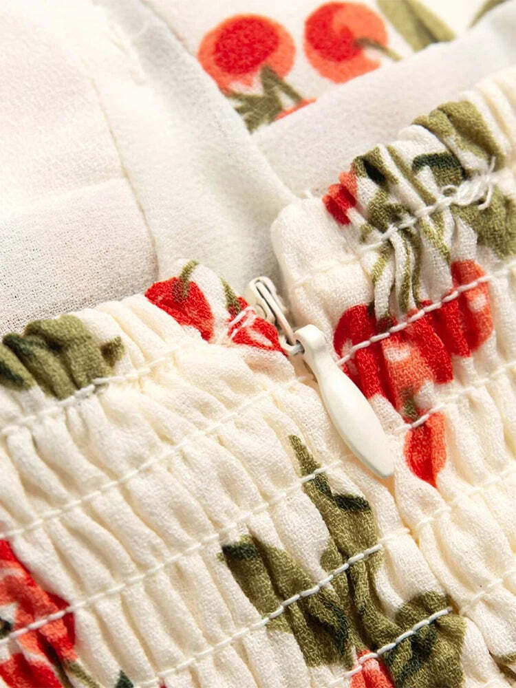 Amitu Midi Dress - Y2K Summer Grunge Outfit, 90S Fashion, Retro Style, Pastel Goth, Y2K Party