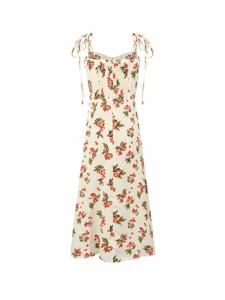 Amitu Midi Dress - Y2K Summer Grunge Outfit, 90S Fashion, Retro Style, Pastel Goth, Y2K Party