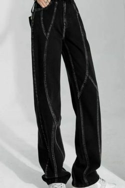 Amy High Waisted Jeans - Y2K Summer & 90S Grunge Fashion, Retro Style, Y2K Club & Party Outfits