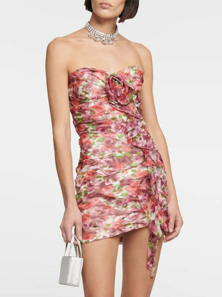 Amy Mini Dress - Y2K Summer Grunge Outfit, 90S Fashion, Retro Style, Y2K Party & Club Look