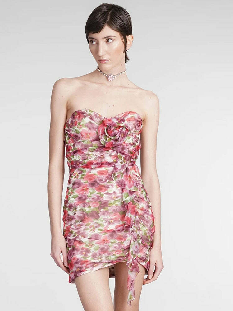 Amy Mini Dress - Y2K Summer Grunge Outfit, 90S Fashion, Retro Style, Y2K Party & Club Look