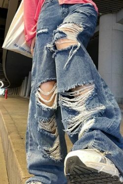 Anastasia Grunge Straight Pants - Y2K Summer, 90S Fashion, Retro Style, Gothic Y2K Outfits