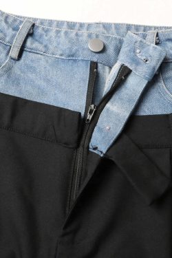 Andro Pants - Y2K Summer Grunge Shorts Outfit, 90S Retro Fashion, Gothic Y2K Club Party Look