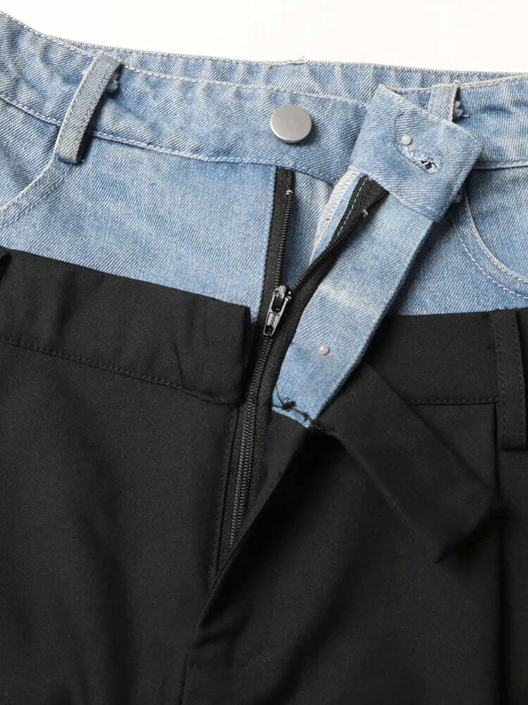 Andro Pants - Y2K Summer Grunge Shorts Outfit, 90S Retro Fashion, Gothic Y2K Club Party Look Andro Pants - Y2K Summer Grunge Shorts Outfit, 90S Retro Fashion, Gothic Y2K Club Party Look