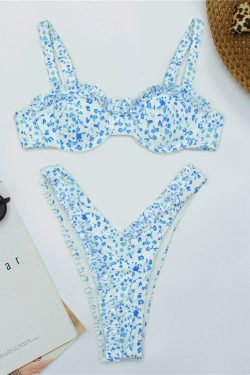 Angela Floral Bikini - Y2K Summer Outfit, 90S Fashion, Grunge, Retro Style, Y2K Beachwear