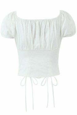 Angela Top - Y2K Summer Grunge Outfit, 90S Fashion, Retro Style, Baby Tees, Y2K Club & Party Wear