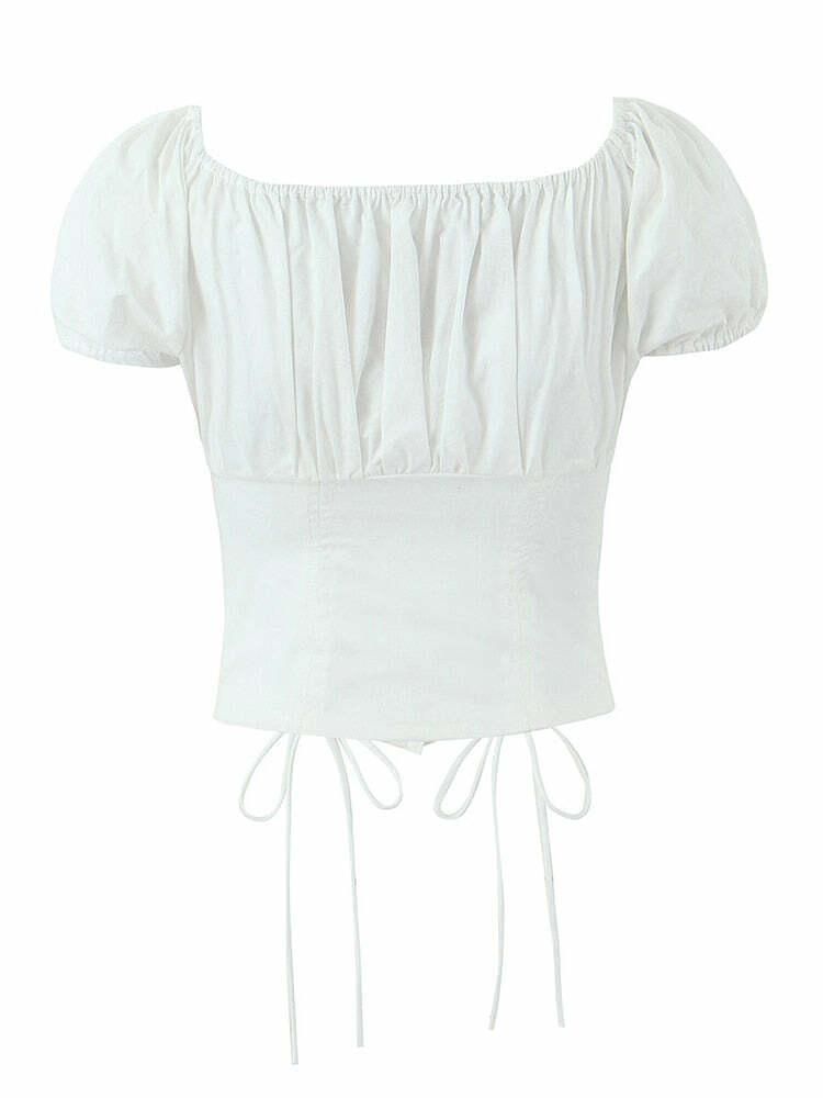 Angela Top - Y2K Summer Grunge Outfit, 90S Fashion, Retro Style, Baby Tees, Y2K Club & Party Wear