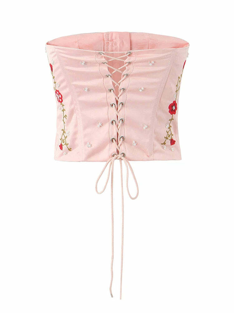 Anita Crop Top - Y2K Summer Grunge, 90S Retro, Pastel Goth, Y2K Party & Club Outfits