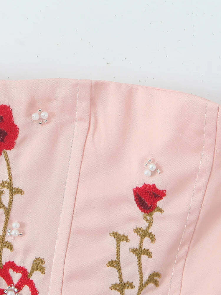 Anita Crop Top - Y2K Summer Grunge, 90S Retro, Pastel Goth, Y2K Party & Club Outfits