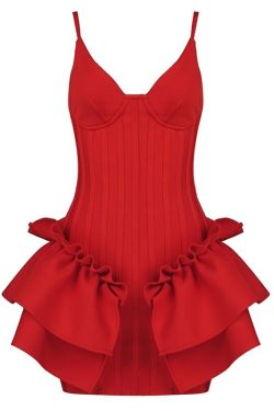 Antonella Mini Dress - Y2K Summer Grunge Outfit, 90S Fashion, Retro Style, Pastel Goth Vibes