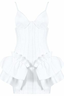 Antonella Mini Dress - Y2K Summer Grunge Outfit, 90S Fashion, Retro Style, Pastel Goth Vibes