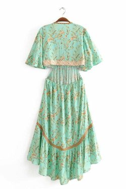 Antonia Midi Dress - Y2K Summer Grunge Outfit, 90S Retro Style, Pastel Goth Fashion