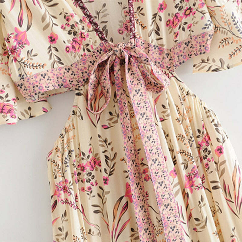 Antonia Midi Dress - Y2K Summer Grunge Outfit, 90S Retro Style, Pastel Goth Fashion Antonia Midi Dress - Y2K Summer Grunge Outfit, 90S Retro Style, Pastel Goth Fashion