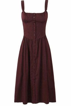 Ari Midi Dress - Y2K Summer Grunge Outfit, 90S Fashion, Retro Style, Y2K Party & Club Outfits