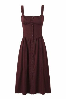 Ari Midi Dress - Y2K Summer Grunge Outfit, 90S Fashion, Retro Style, Y2K Party & Club Outfits