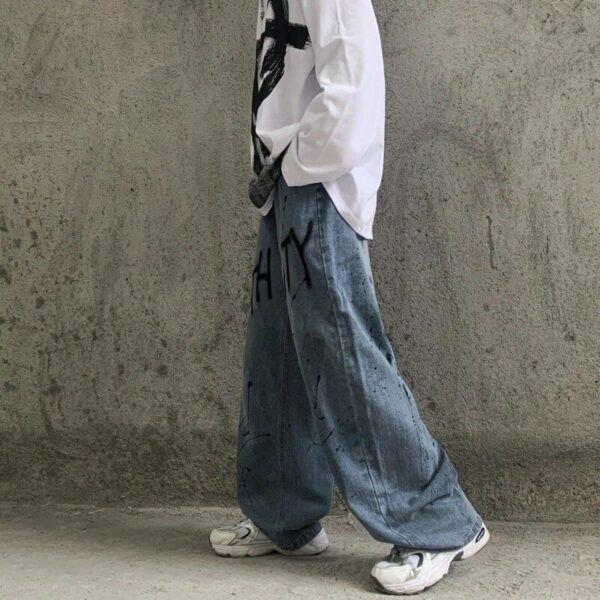 Athena Baggy Jeans - Y2K Summer Grunge, 90S Retro, Pastel Goth, Hip Hop Fashion For Women Athena Baggy Jeans - Y2K Summer Grunge, 90S Retro, Pastel Goth, Hip Hop Fashion For Women