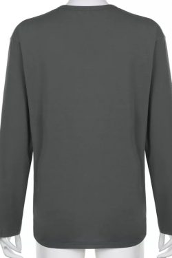 Aubrey Pullover Shirt - Y2K Summer Grunge, 90S Retro, Pastel Goth, Baby Tees, Y2K