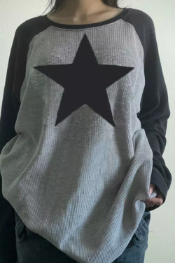 Aubrey Pullover Shirt - Y2K Summer Grunge, 90S Retro, Pastel Goth, Baby Tees, Y2K