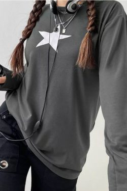 Aubrey Pullover Shirt - Y2K Summer Grunge, 90S Retro, Pastel Goth, Baby Tees, Y2K