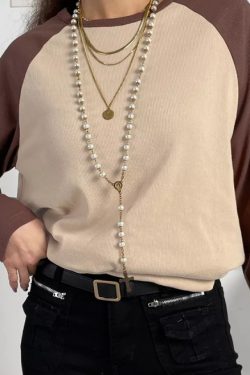 Aubrey Pullover Shirt - Y2K Summer Grunge, 90S Retro, Pastel Goth, Baby Tees, Y2K