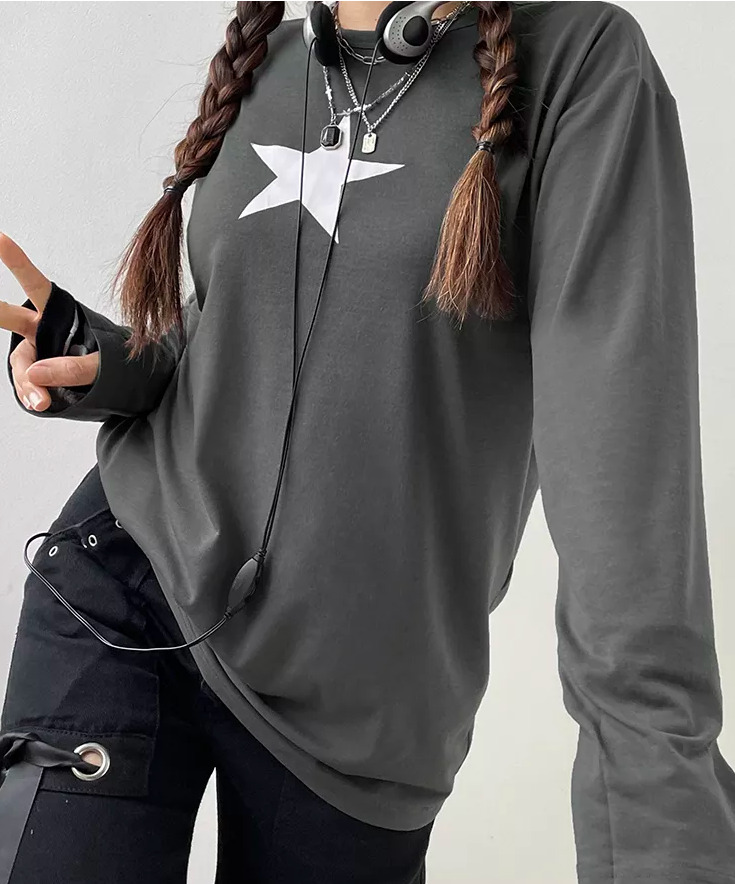 Aubrey Pullover Shirt - Y2K Summer Grunge, 90S Retro, Pastel Goth, Baby Tees, Y2K Aubrey Pullover Shirt - Y2K Summer Grunge, 90S Retro, Pastel Goth, Baby Tees, Y2K