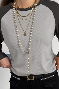 Aubrey Pullover Shirt - Y2K Summer Grunge, 90S Retro, Pastel Goth, Baby Tees, Y2K