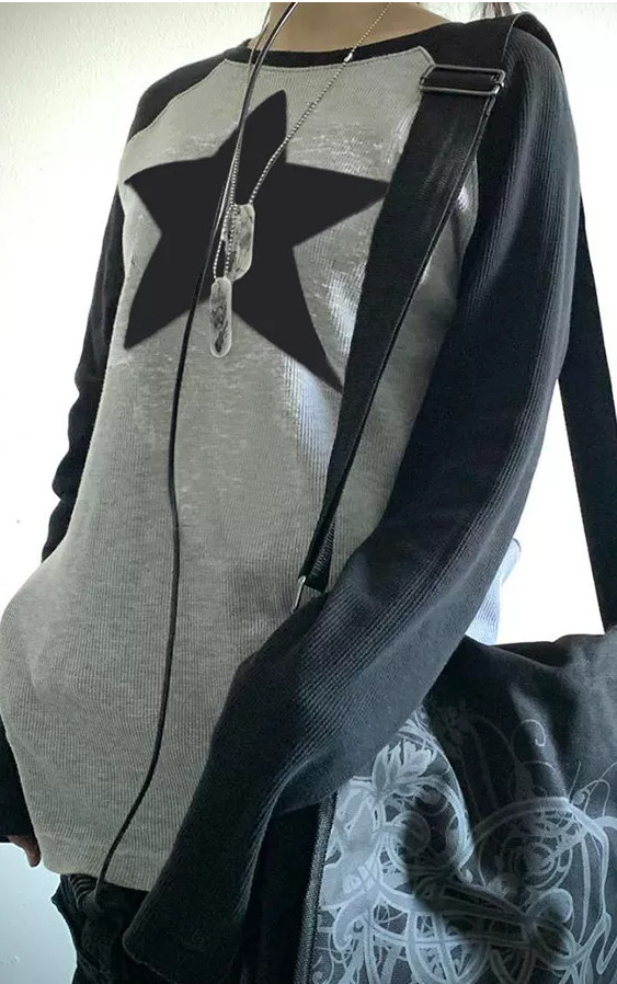 Aubrey Pullover Shirt - Y2K Summer Grunge, 90S Retro, Pastel Goth, Baby Tees, Y2K Aubrey Pullover Shirt - Y2K Summer Grunge, 90S Retro, Pastel Goth, Baby Tees, Y2K