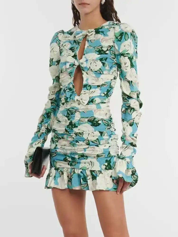 Aure Mini Dress - Y2K Summer Outfit, 90S Grunge Fashion, Retro Style, Y2K Party & Club Look