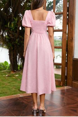 Aurelia Midi Dress - Y2K Summer Grunge Outfit, 90S Fashion, Retro Style, Pastel Goth Vibes