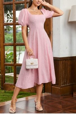 Aurelia Midi Dress - Y2K Summer Grunge Outfit, 90S Fashion, Retro Style, Pastel Goth Vibes