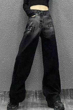 Ava Grunge Loose Cargo Jeans - Y2K Summer, 90S Fashion, Retro Style, Y2K Grunge Outfits