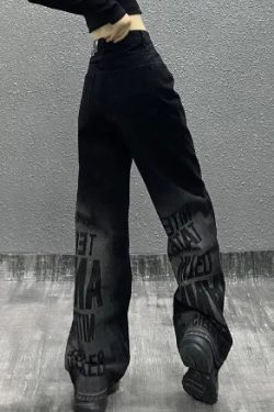 Ava Grunge Loose Cargo Jeans - Y2K Summer, 90S Fashion, Retro Style, Y2K Grunge Outfits