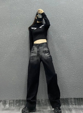 Ava Grunge Loose Cargo Jeans - Y2K Summer, 90S Fashion, Retro Style, Y2K Grunge Outfits Ava Grunge Loose Cargo Jeans - Y2K Summer, 90S Fashion, Retro Style, Y2K Grunge Outfits