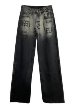 Ava Grunge Loose Cargo Jeans - Y2K Summer, 90S Fashion, Retro Style, Y2K Grunge Outfits