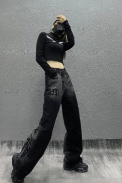Ava Grunge Loose Cargo Jeans - Y2K Summer, 90S Fashion, Retro Style, Y2K Grunge Outfits