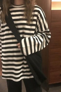 Avalon Striped Shirt - Y2K Summer Grunge, 90S Retro, Pastel Goth, Y2K Club & Party Outfits