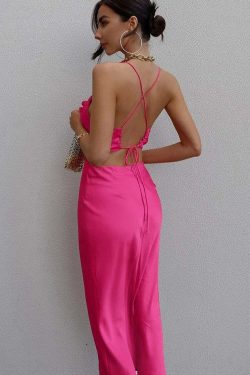 Avarel Midi Dress - Y2K Summer Grunge Outfit, 90S Retro Style, Pastel Goth, Y2K Party Fashion