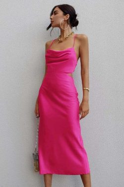 Avarel Midi Dress - Y2K Summer Grunge Outfit, 90S Retro Style, Pastel Goth, Y2K Party Fashion