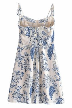 Azure Mini Dress - Y2K Summer Outfit, 90S Fashion, Grunge, Retro Style, Y2K Party & Club Look