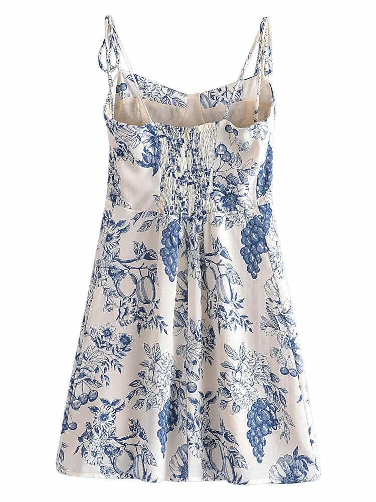 Azure Mini Dress - Y2K Summer Outfit, 90S Fashion, Grunge, Retro Style, Y2K Party & Club Look