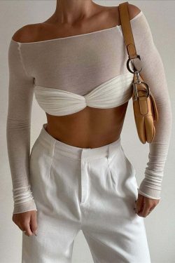 Belina Top - Y2K Summer Grunge Outfit, 90S Fashion, Retro Style, Baby Tees, Y2K Club & Party